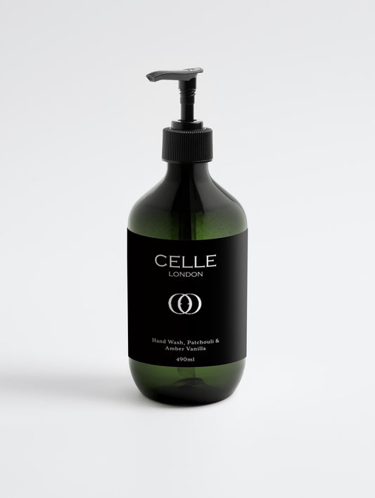 Hand & Body Wash, Patchouli & Amber Vanilla – Warm and Soothing Scent for All Skin Types