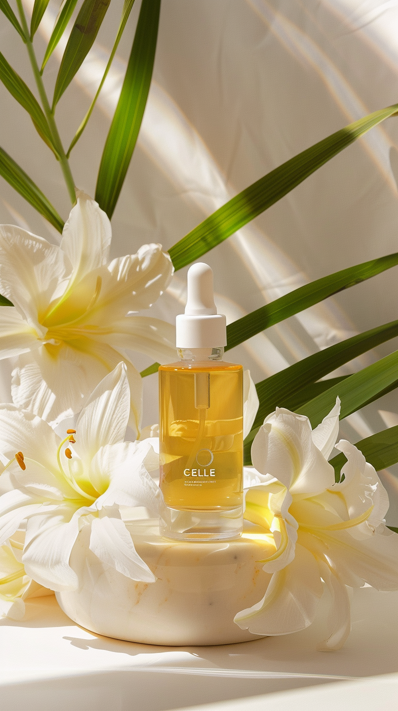 Celle Nourishing Facial Oil with Vitamin E - 30ml - Hydrating Oil for Dry Skin